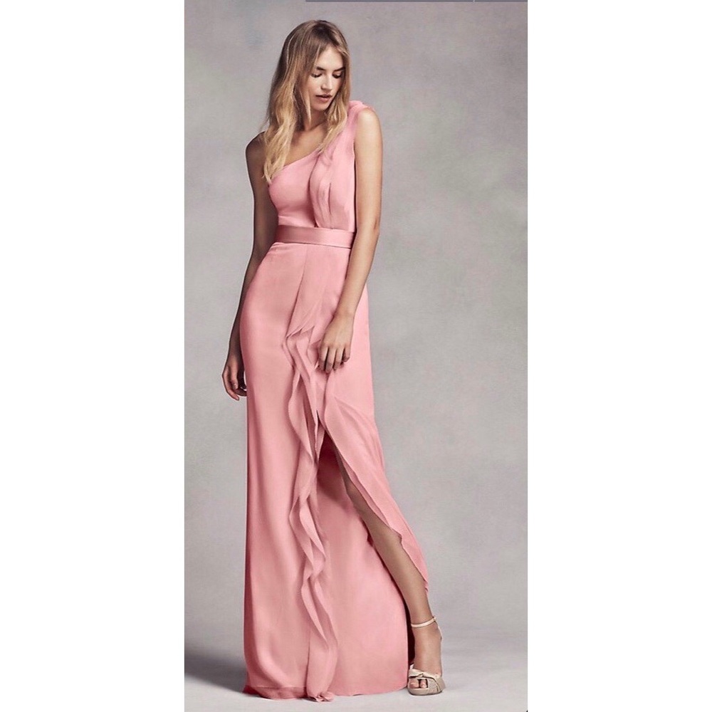 Vera wang one shoulder bridesmaid dress